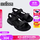 melissa梅麗莎Free系列女士面包果凍拖涼鞋33974 黑色 37