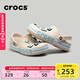 卡駱馳（CROCS）洞洞鞋貝雅卡駱班輕便耐磨一腳蹬休閑鞋|205089 冬日白/彩色-1LI 37 /38(230mm)