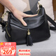 viney牛皮包包女包斜挎媽媽包中年百搭單肩包生日禮物高級感送女友老婆