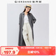 佐丹奴裙子女文藝風(fēng)開(kāi)叉下擺暗條紋長(cháng)袖襯衫連衣裙女05465070