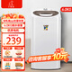 小鴨牌脫水機單脫水甩干機小型迷你單桶家用出租房宿舍甩干桶 6.0黑【加厚內筒/噴淋漂脫/強力脫水】