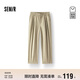 森馬（Semir）[商場(chǎng)同款]休閑褲女松緊腰長(cháng)褲顯瘦2025夏寬松錐形褲101325127023