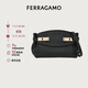 菲拉格慕（Ferragamo）女士黑色牛皮革手袋 0768846 禮物送女友