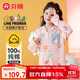 芬騰兒童睡衣女童早秋純棉布朗熊可妮兔IP中大童家居服