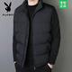 花花公子馬甲男秋冬休閑外套男棉背心馬夾男韓版大碼加厚保暖坎肩馬甲外套 666-6黑色 升級版加厚 2XL