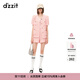 DZZIT地素休閑褲春夏小香風(fēng)粗花呢波浪邊裝飾短褲女3H2Q1081G 粉紅色 S