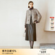 顏域小香風(fēng)毛呢外套女春季2025新款通勤優(yōu)雅圓領(lǐng)氣質(zhì)短款大衣 淺咖 XL