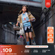 耐克大童透氣梭織短褲男女童輕便網(wǎng)眼舒適運動褲NIKE CLUB HF8138 010黑/白 140 S
