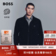 BOSS博斯【含羊絨】 男士2025秋季新款棉羊絨混紡針織夾克 001-黑色 S