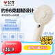 公牛手持小風(fēng)扇 電芯3C認證 3檔風(fēng)量便攜迷你2000mAh超長(cháng)續航靜音小電扇加密網(wǎng)罩帶掛繩 米云白