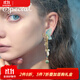 special森系清新流蘇長(zhǎng)款小眾耳飾耳釘耳環(huán)女精致高級(jí)感耳墜蝶與山茶花 夢(mèng)幻粉，清新藍(lán)蝴蝶耳釘