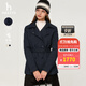 哈吉斯（HAZZYS）女裝 春秋款女士翻領(lǐng)通勤風(fēng)雙排扣棉服女ASSSU0BCF04 藏青色NV XL （170/92A 42）