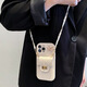 小香風(fēng)蝴蝶卡包適用iphone17蘋(píng)果15/16pro殼14斜挎13掛繩手機殼潮 小羊皮白底-小香風(fēng)卡包+斜跨繩 iPhone 17pro