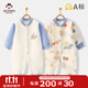 班杰威爾（Banjvall）嬰兒衣服春秋季夾棉連體衣寶寶保暖哈衣爬服睡衣80