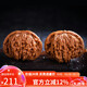 妍韻珠寶精品41-42mm四座樓獅子頭文玩核桃手持盤玩把玩件麻核桃男女士款