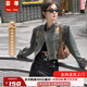 蕓蕁外套女2025新款復古港風(fēng)墊肩立領(lǐng)牛仔外套女小個(gè)子早秋新款寬松百 圖片色 S 80-98斤