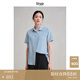 旅途原品ltyp 明星同款100%亞麻經(jīng)典4色「無(wú)齡」襯衫女士秋季文藝百搭襯衣 天空藍 L