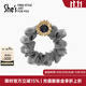 She's茜子梵高向日葵原創(chuàng  )仿水晶發(fā)圈頭繩馬尾發(fā)繩頭飾女皮筋生日禮物女 灰色M0