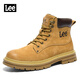 Lee大黃靴情侶款冬季馬丁靴英倫風(fēng)男士工裝靴子時(shí)尚男靴登山靴情侶鞋 黃色L234UE333 39