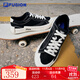 FILA FUSION斐樂(lè )男鞋潮牌板鞋情侶運動(dòng)鞋休閑鞋經(jīng)典帆布鞋男女鞋 黑色-BK 情侶款 42