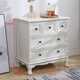 愛(ài)迪威五斗柜實(shí)木特價(jià)清倉臥室抽屜儲物柜客廳收納柜子家用五斗櫥斗柜 60cm長(cháng)3層米白色--整體送貨 整裝