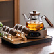 憶壺茶（YIHUTEA）茶具整套煮茶壺帶燒水茶臺茶盤(pán)一體式泡茶家庭用電陶爐功夫茶套裝 【透明10件套】1500瓦煮茶套裝
