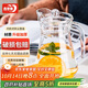 青蘋(píng)果家用涼水壺玻璃冷水壺飲料壺茶水壺水杯高顏值玻璃茶杯1.3L