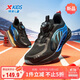 特步（XTEP）童鞋氫風(fēng)8.0密網(wǎng)運動(dòng)鞋大童校園科技旋鈕扣跑鞋 黑/普魯士藍 41