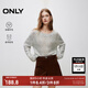 ONLY冬季時(shí)尚淑女風(fēng)圓領(lǐng)純色顯瘦針織衫女|124413050 G11 淺灰花色 M