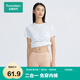 全棉時(shí)代女士安全褲防走光褲中腰三分打底褲超薄水光棉 柔膚 165