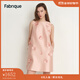 Fabrique桑蠶絲羊毛珠飾花朵無袖連衣裙2025夏季新品 粉色 L