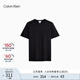 Calvin Klein Jeans25春夏男士休閑簡(jiǎn)約刺繡ck純棉打底針織短袖T恤40HM265