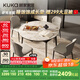 顧家家居（KUKA）現代簡(jiǎn)約巖板餐桌椅組合家用飯桌DS7177T 單桌+蝴蝶灰椅*4