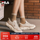 FILA斐樂(lè )官方女鞋BURGER復古帆布鞋2025秋漢堡鞋時(shí)尚休閑鞋