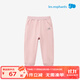 麗嬰房?jì)和L(cháng)褲秋冬男童女童加絨加厚束腳休閑褲運動(dòng)褲兒童休閑褲子 夢(mèng)幻粉 120 cm