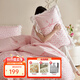 多喜愛(ài)家紡四件套純棉40支全棉床單荷葉邊被套單人三件套少女粉套件 輕舞艾莎-靈動(dòng)雪紡荷葉邊 1.8米床 床單款 （被套230*229cm）