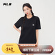 MLB短袖T恤男女百搭休閑經(jīng)典純色圓領(lǐng)25新款3ATSB0153-50BKS-M