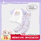 久歲伴【miiiiichan聯(lián)名】?jì)和屡?00%純棉家居服套裝透氣短袖長(cháng)褲