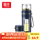 富光玻璃杯 高硼硅泡茶杯子 茶水分離杯 商務(wù)辦公便攜塑玻水杯男女士