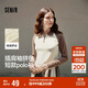 森馬（Semir）POLO衫女短款拼色插肩袖修身上衣小個(gè)子秋顯瘦套頭衫101524115003