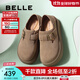 百麗（Belle）趙今麥同款雪頂咖啡勃肯鞋女商場(chǎng)款單鞋D7K1DAM5 卡其色-兩穿勃肯 36 (230mm)