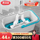 美麗雅拖把清洗桶47.5cm口徑長方形膠棉平板大號(hào)清潔墩布拖布桶拖把盆