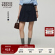 Teenie Weenie小熊女裝半身裙2025年夏季新款甜美活力裙子花苞短裙 藏青色 S