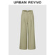 UR2025秋季新款女裝流光風(fēng)休閑寬松高腰闊腿褲UYU650066