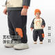 英氏（YEEHOO）兒童褲子秋冬保暖男寶屁屁褲小童外出防寒束腳褲加厚冬季褲子