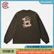 CLOT CLOTTEE by CLOT木馬印花長(cháng)袖T恤 微磨毛親膚 榫卯系列 棕色 M