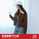 樂(lè )町【商場(chǎng)同款】冬季新款休閑復古夾克外套C2BBE4113 巧克力棕 S