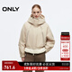 ONLY2025冬季新款三防工裝戶外立領(lǐng)連帽保暖羽絨服女|125423006 C13心羽灰色 XS
