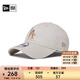 NEW ERA紐亦華潮流基礎MLB棒球帽男女情侶NY LA彎檐帽子920 14341189-象牙白 OSFM