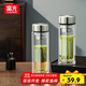 富光玻璃杯雙層帶茶隔大容量水杯 高檔商務泡茶杯 高硼硅杯子500ml